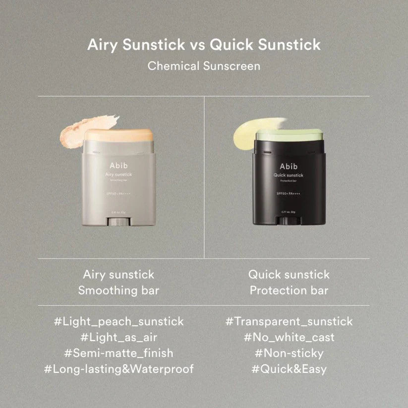 ABIB Airy Sunstick Smoothing Bar SPF50+ PA++++ - 23g