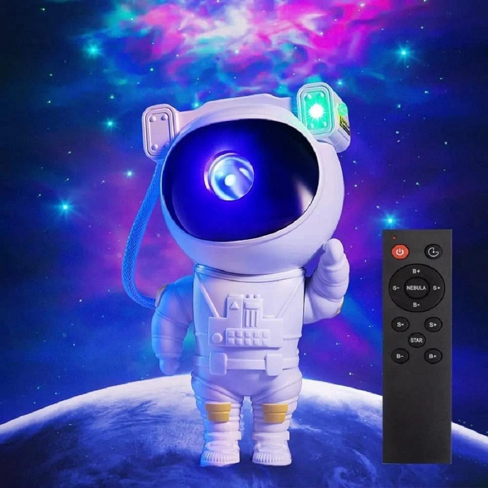 Proyector Estelar Astronauta: Luz Nocturna Galaxy con Control Remoto
