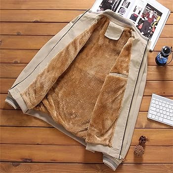 Otoño e invierno nueva chaqueta de cremallera de color sólido cálido engrosado de lana de moda para hombres - Automaticprime