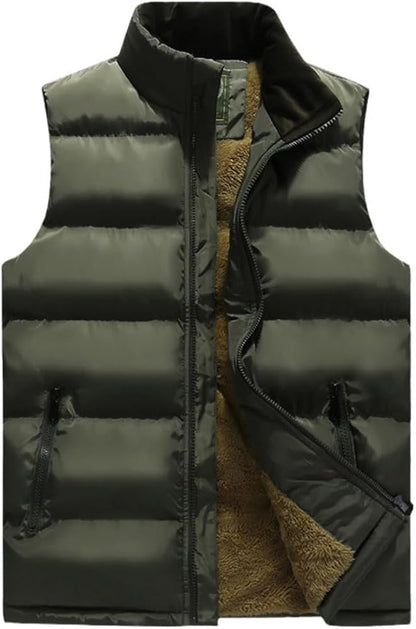 chaqueta chaleco para hombre abrigada sin mangas a prueba de agua - Automaticprime