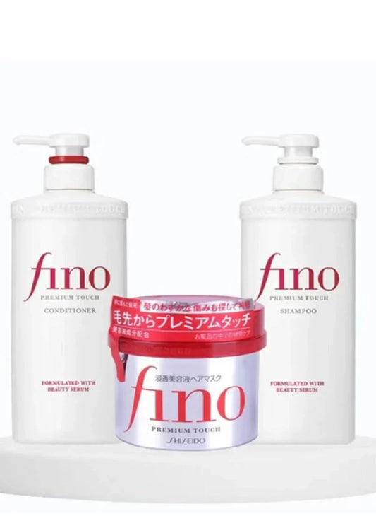 Complete Fino Haircare Set Hair Shampoo, Conditioner and Hair Mask