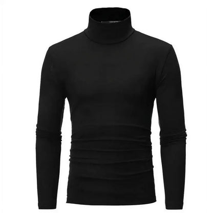 Ropa interior térmica Tops Medias de invierno para hombre Camiseta de manga larga ajustada con cuello alto - Automaticprime