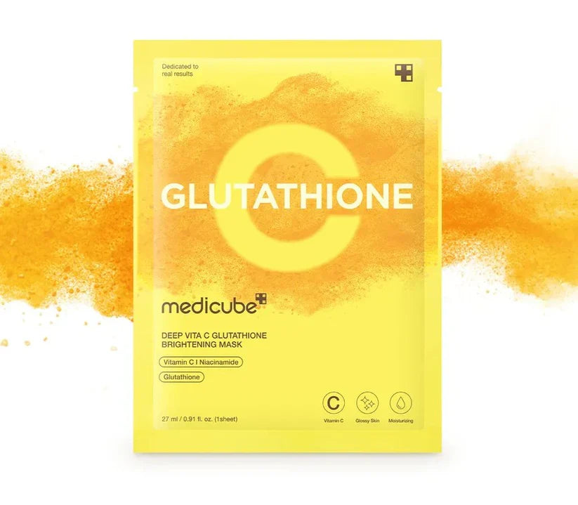 MEDICUBE – Deep Vita C Glutathione Brightening Mask | 27ml