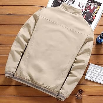 Otoño e invierno nueva chaqueta de cremallera de color sólido cálido engrosado de lana de moda para hombres - Automaticprime