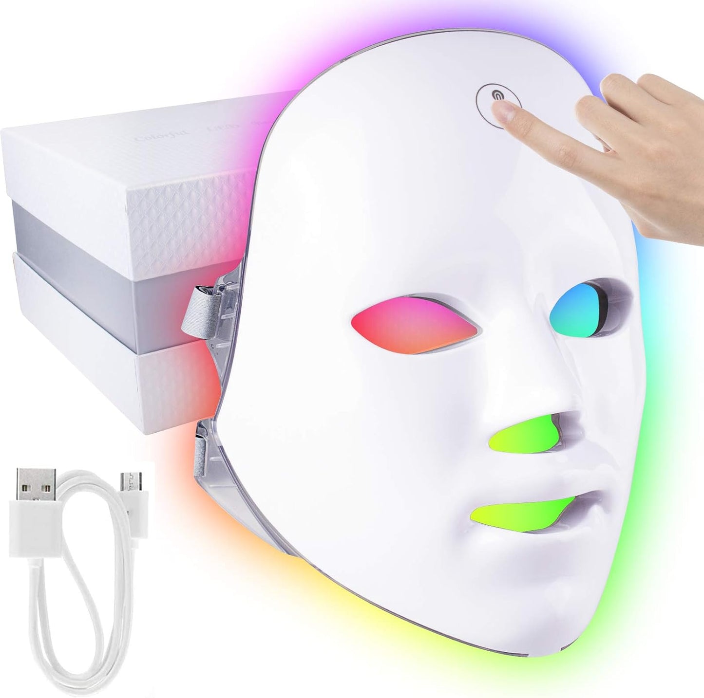 Máscara LED Facial: Rejuvenecimiento, Aclarado y Remoción de Acné con Tecnología Avanzada - Automaticprime