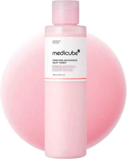 MEDICUBE - PDRN Pink Niacinamide Milky Toner – Dewy Radiance Hydration | 150 ml