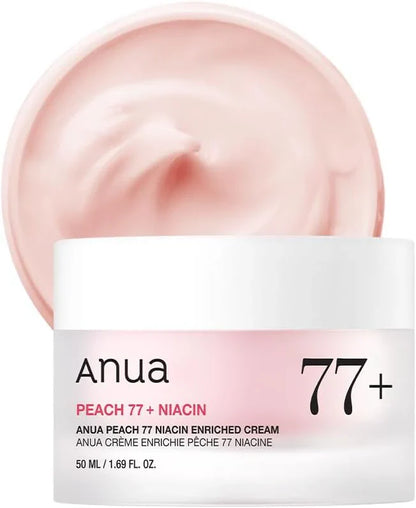 ANUA Peach 77 Niacin Enriched Cream – Brighten, Hydrate & Glow | 50ml