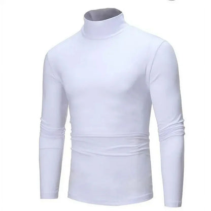 Ropa interior térmica Tops Medias de invierno para hombre Camiseta de manga larga ajustada con cuello alto - Automaticprime