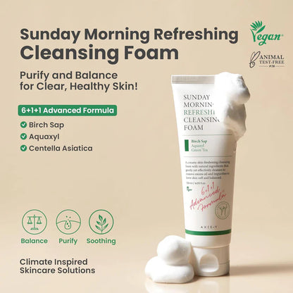 AXIS-Y- Sunday Morning Refreshing Cleansing Foam 120ml