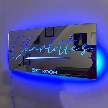 Espejo Iluminado con Nombre LED - Automaticprime