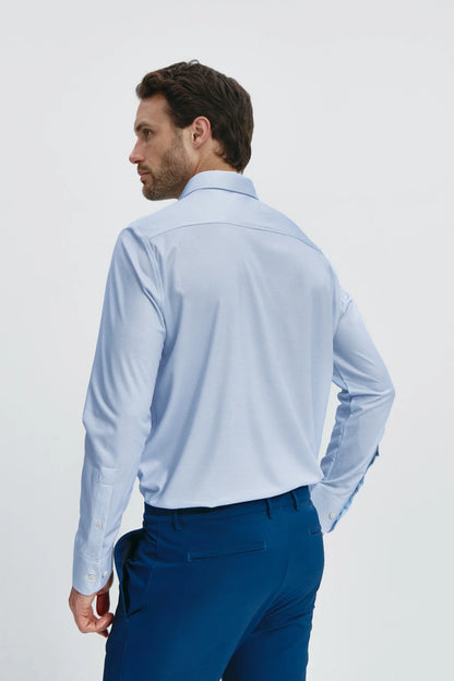 Camisa Hombre Cuello Italiano, Sin Arrugas, Casual, Slim-fit - Automaticprime