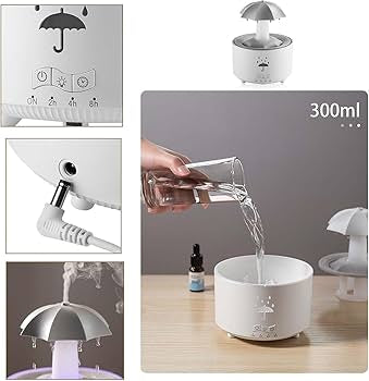 Humidificador de Aire Umbrella: Luz Colorida y Esencia Refrescante para tu Bienestar - Automaticprime