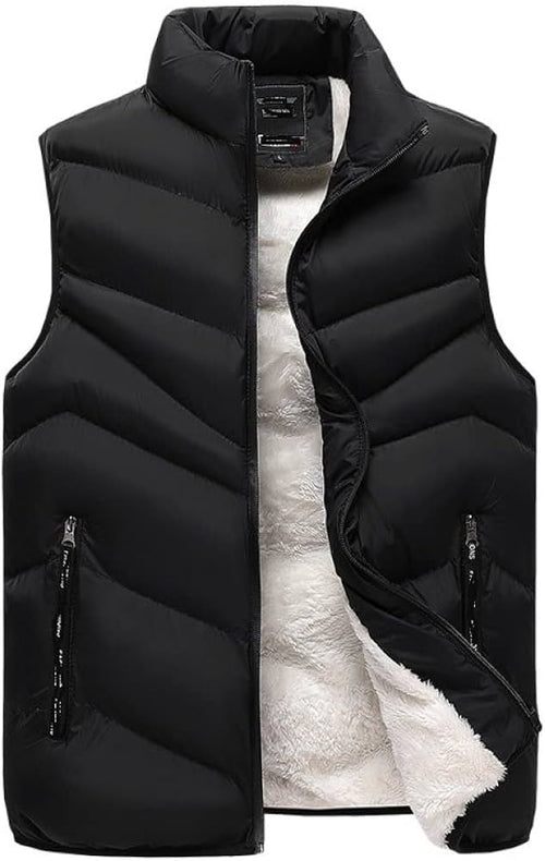 chaqueta chaleco para hombre abrigada sin mangas a prueba de agua - Automaticprime