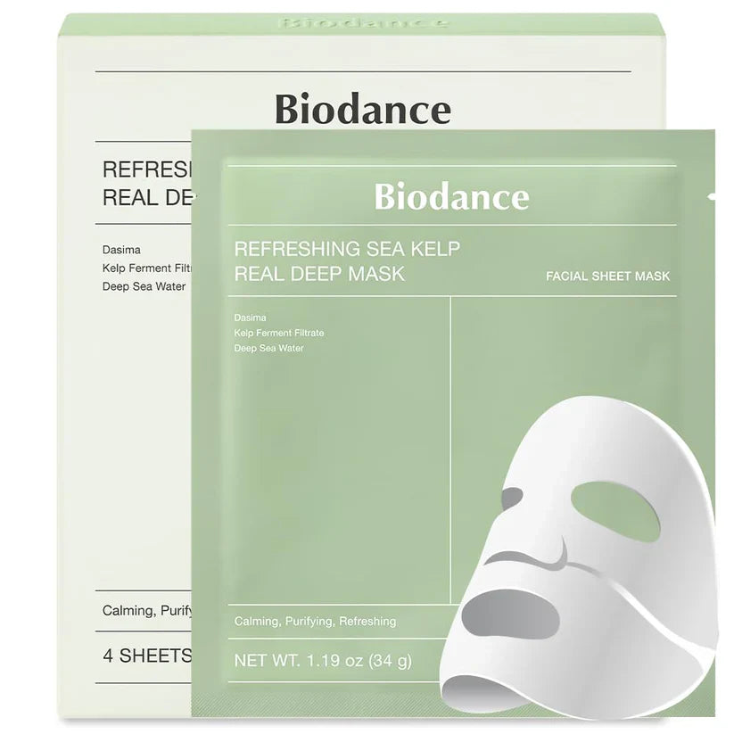 BIODANCE Green Bio-Collagen Real Deep Mask – Intense Firming &; Deep Hydration Treatment  | 4ea/ 8ea/ 12ea/16a
