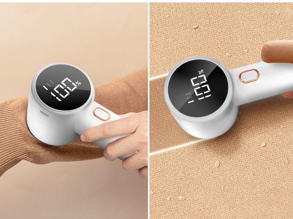 Removedor de Pelusa Recargable con Pantalla Digital