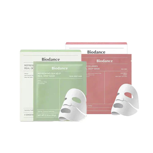 BIODANCE Mask Set (Refreshing Sea Kelp 4ea + Bio-Collagen 4ea)