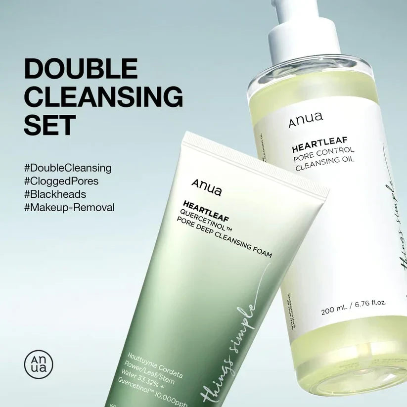 ANUA Heartleaf Foam & Cleansing Oil Set